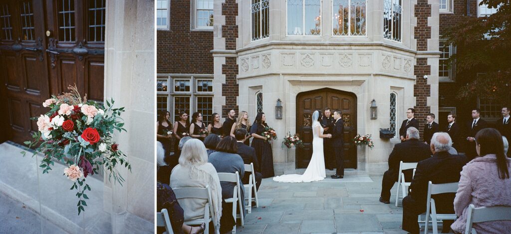 Wedding ceremony Film and Polaroid Photography in Oklahoma