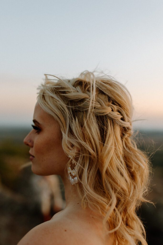 Bridal hair with braid