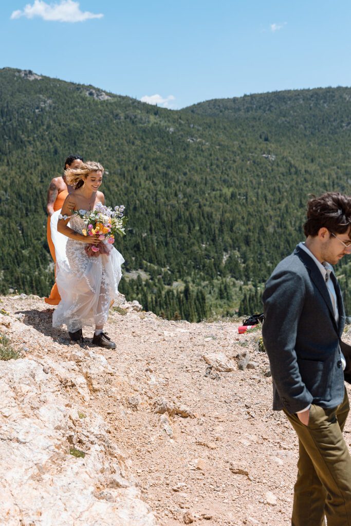 First look at glacier colorado elopement 